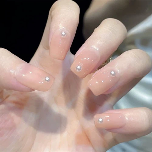 simple nude or light color press on nails simple nude or light color press on nails